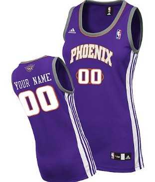 Women%27s Customized Phoenix Suns Purple Basketball Jersey